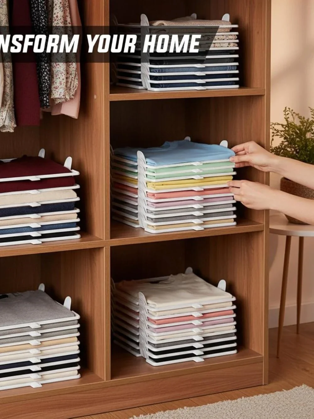 Fold Board Clothes Organization System Shirt Folder(10 Pack)